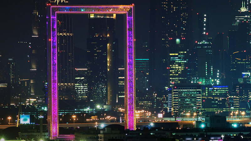 Moderní osvětlení budov: Dubai Frame