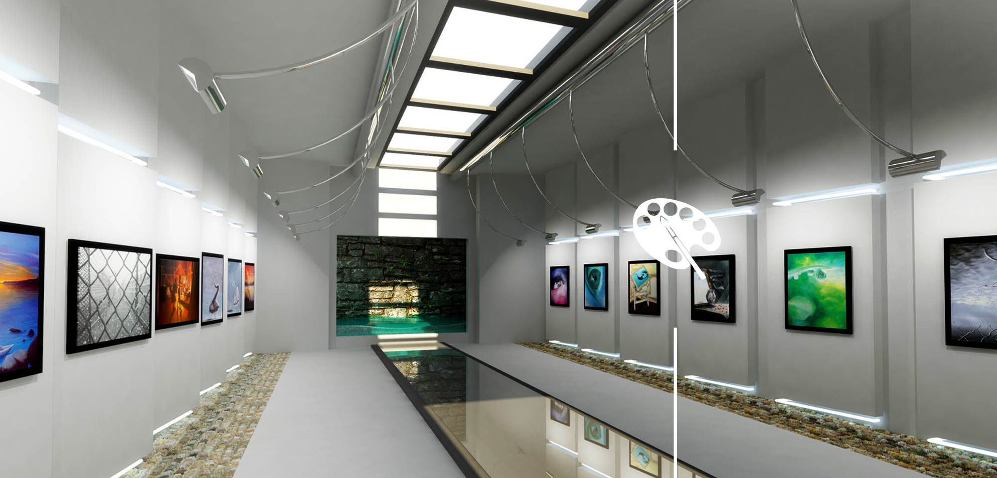 Vnitřní navigace pro muzea a galerie od společnosti Philips Lighting