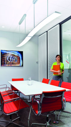 Společnost Philips Lighting rozsvítila zasedací místnost Audi.