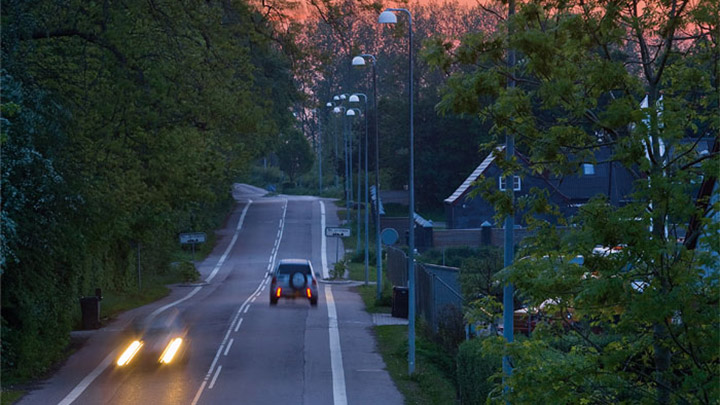 Ulice v Holbaeku s osvětlením od společnosti Philips