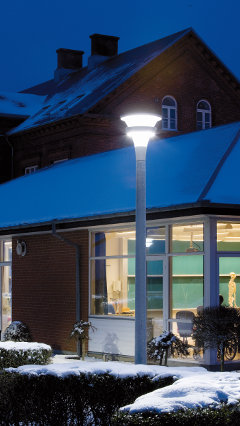 Exteriér zdravotnického zařízení Fanø osvětlený společností Philips