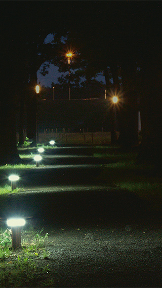 Cesty pro pěší v areálu High Tech Campus osvětlené exteriérovým osvětlením Philips v zájmu větší bezpečnosti v noci