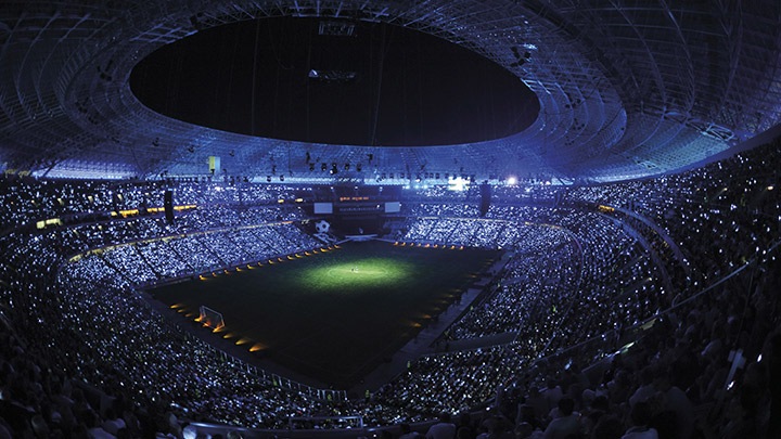 ArenaVision: umožňuje propojení s externími ovladači pro osvětlení stadionů