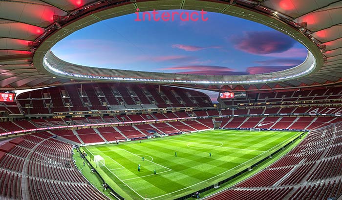 Pohled na stadion Wanda Metropolitano
